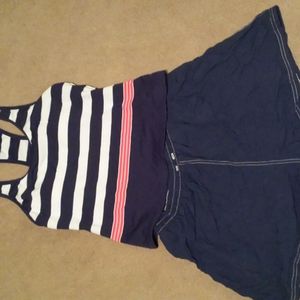 Two piece swimming suit